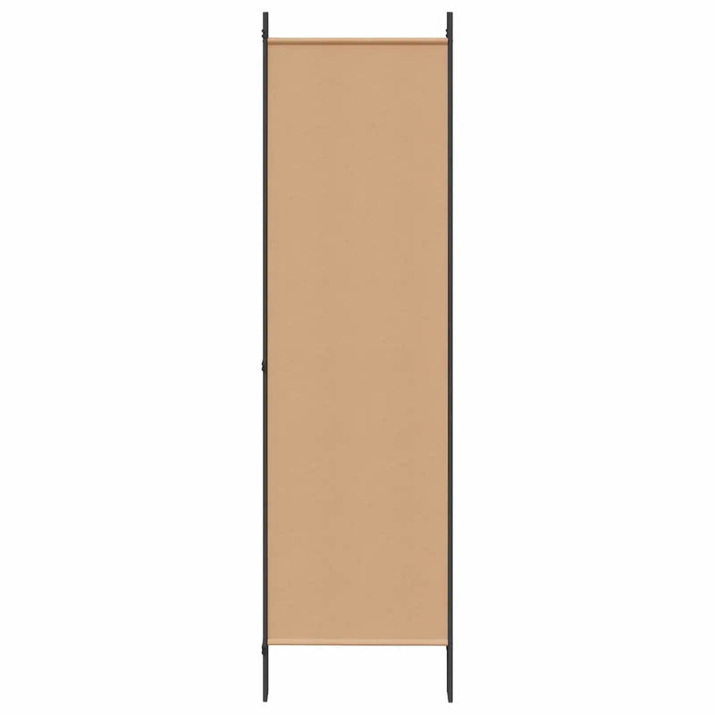 5-Panel Room Divider Beige 250 x 180 cm Fabric