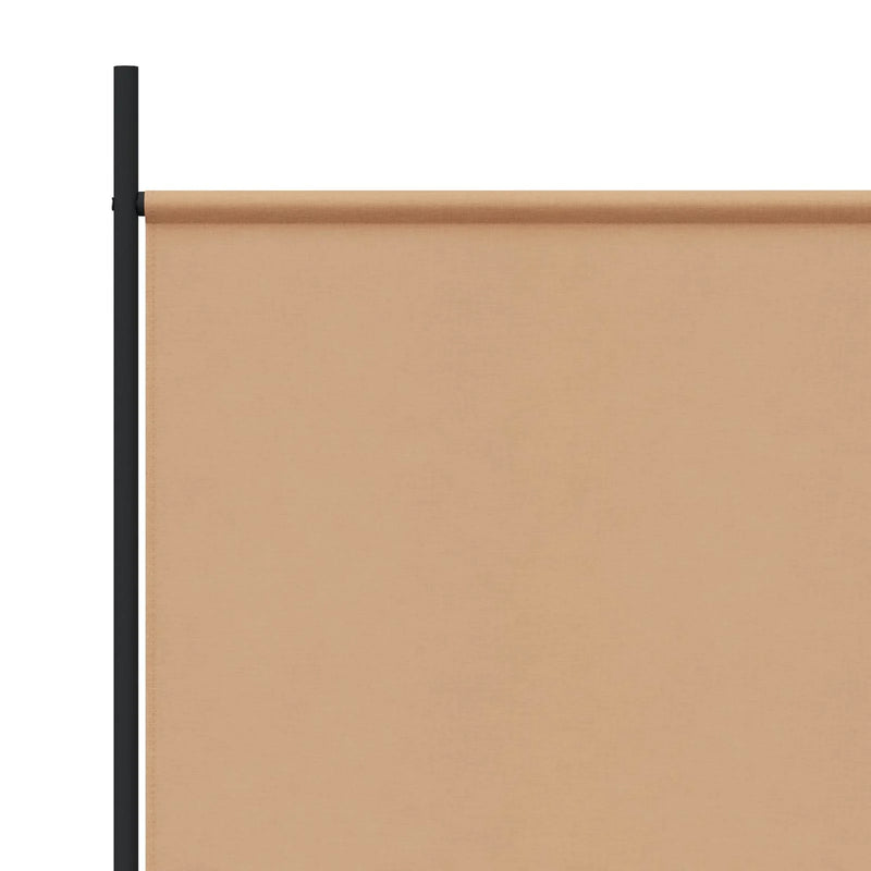 3-Panel Room Divider Beige 260 x 180 cm Fabric