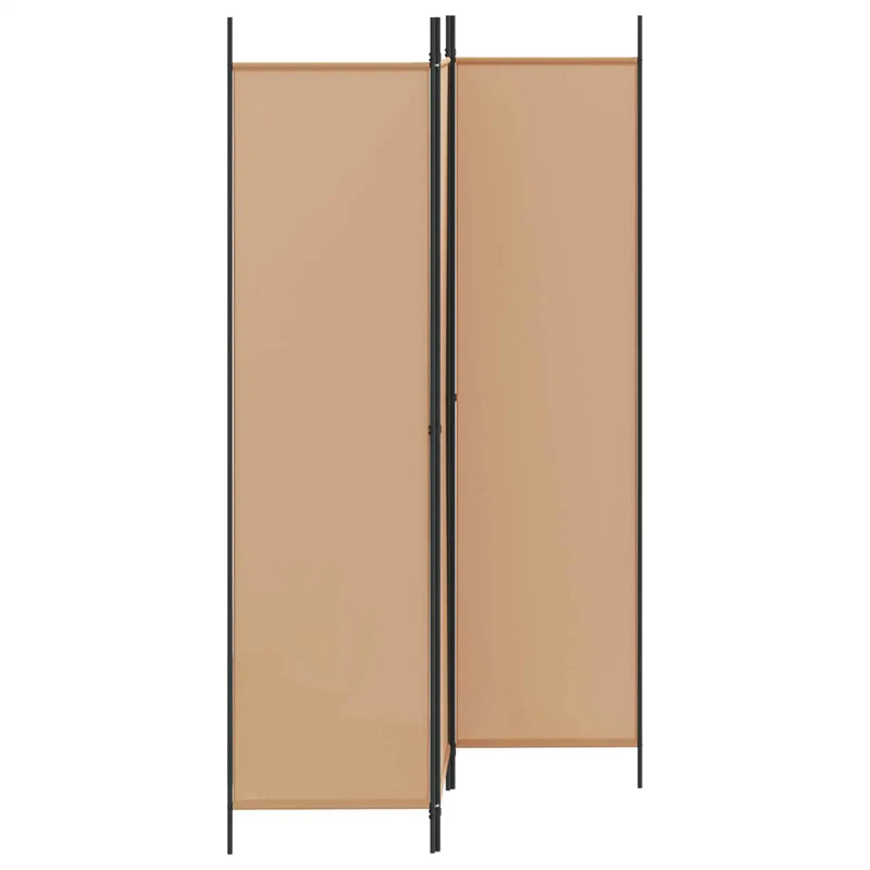 3-Panel Room Divider Beige 150 x 200 cm Fabric