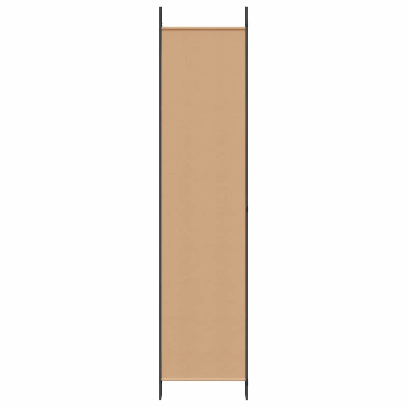 5-Panel Room Divider Beige 250 x 220 cm Fabric