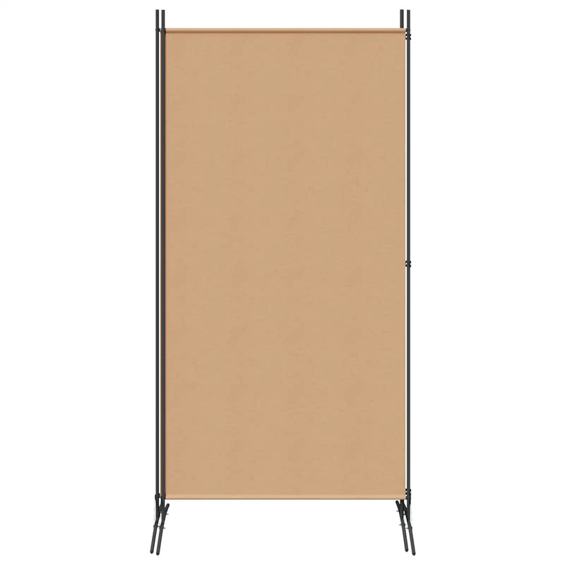 2-Panel Room Divider Beige 175 x 180 cm Fabric