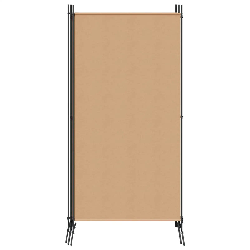 4-Panel Room Divider Beige 346 x 180 cm Fabric