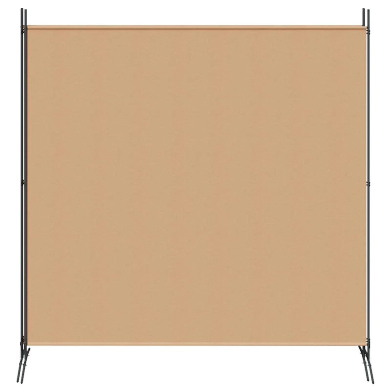 4-Panel Room Divider Beige 525 x 180 cm Fabric