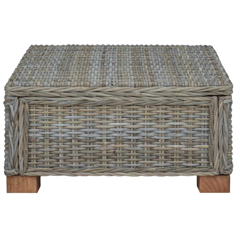 Coffee Table GENDT Natural Rattan Kubu Grey 67 x 60 x 30 cm
