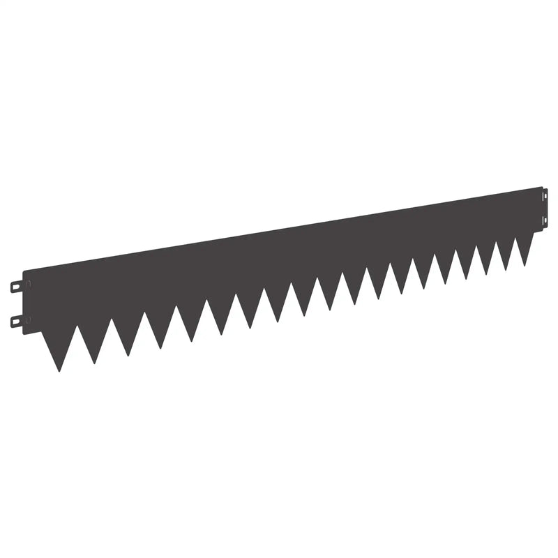 Lawn Edging 10 pcs Length Height 103 x 15 cm Steel Black