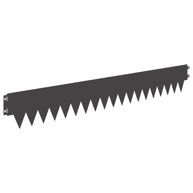 Lawn Edging 20 pcs 103 x 15 cm metal Black