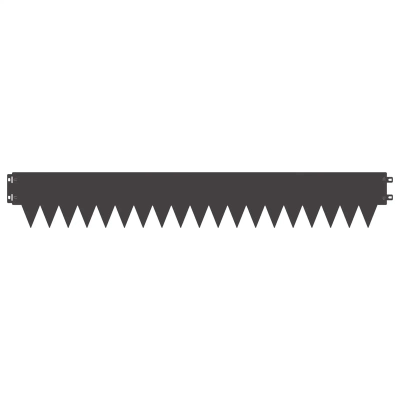 Lawn Edging 20 pcs 103 x 15 cm metal Black