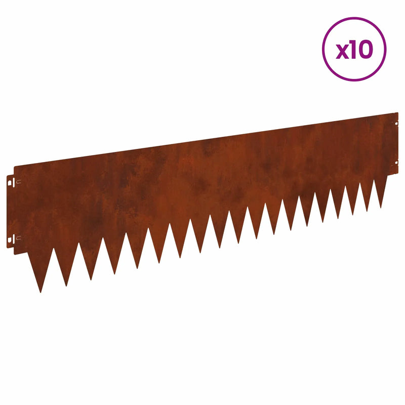 Lawn Edging 10 pcs metal