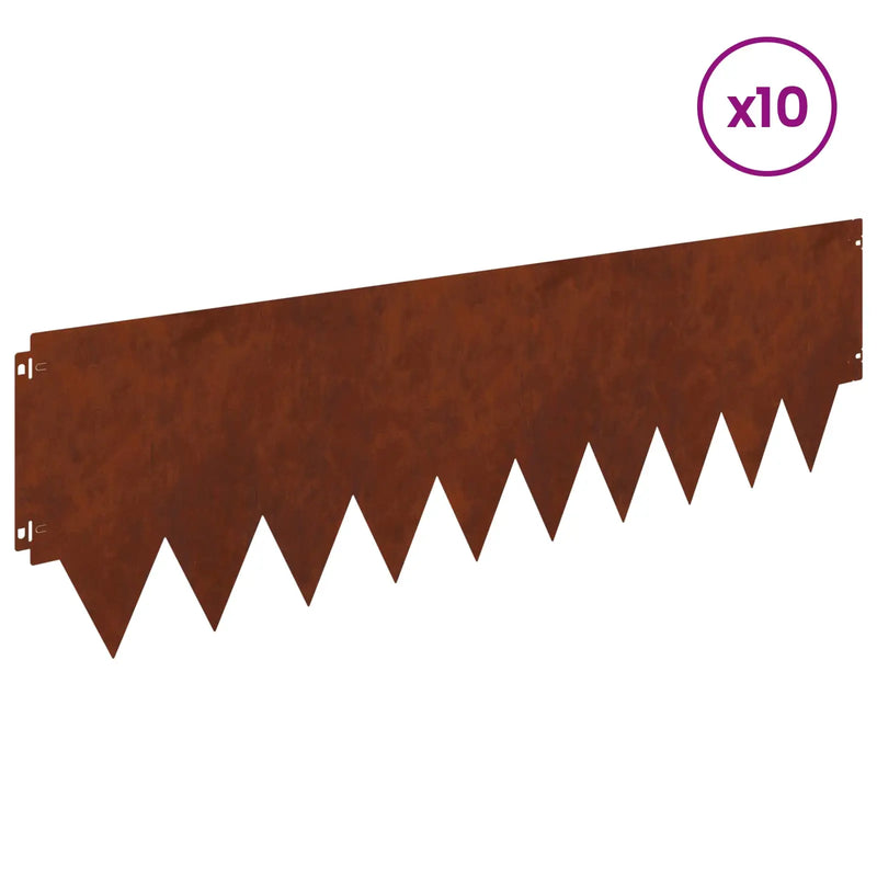 Lawn Edging 10 pcs metal