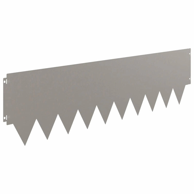 Lawn Edging 20 pcs 103 x 30 cm metal Rusty