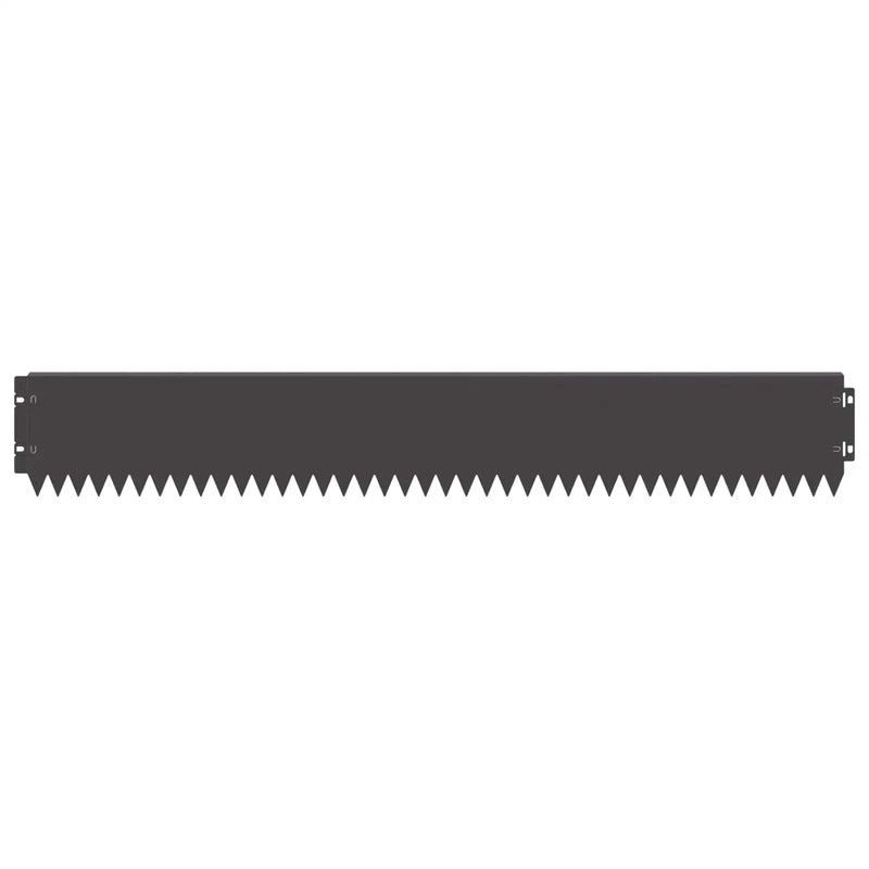 Lawn Edging 10 pcs 103 x 15 cm Steel Black
