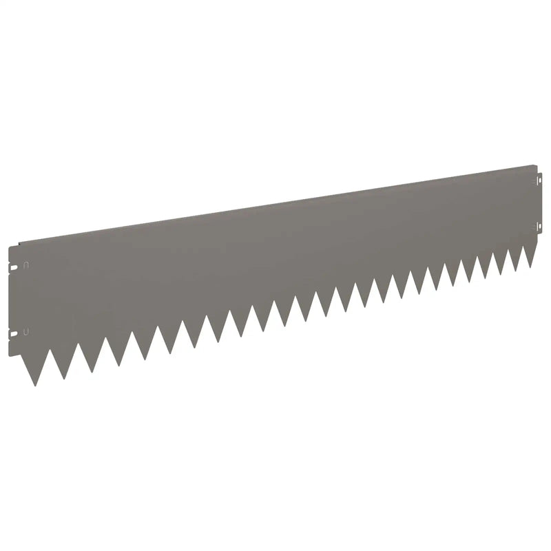 Lawn Edging 20 pcs 103 x 20 cm Steel Rusty