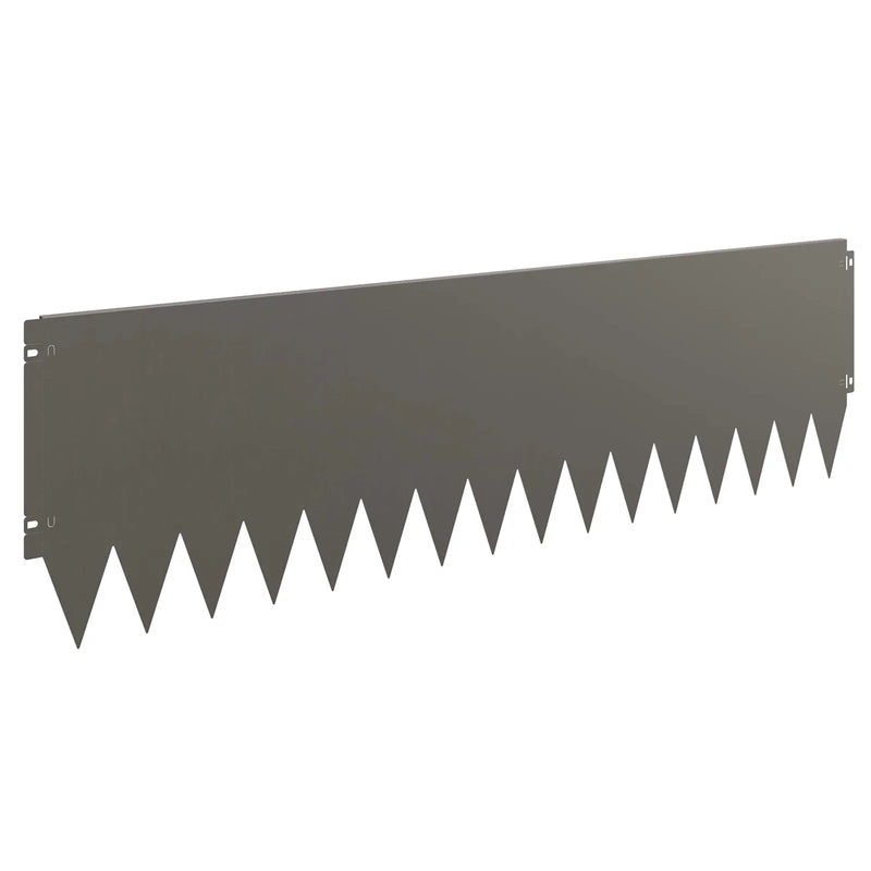 Lawn Edging 10 pcs 103 x 30 cm Steel Rusty