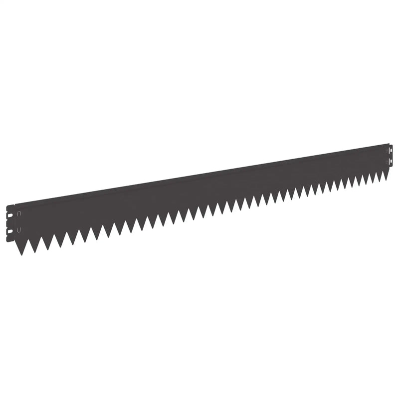 Lawn Edging 10 pcs 103 x 10 cm Steel Black