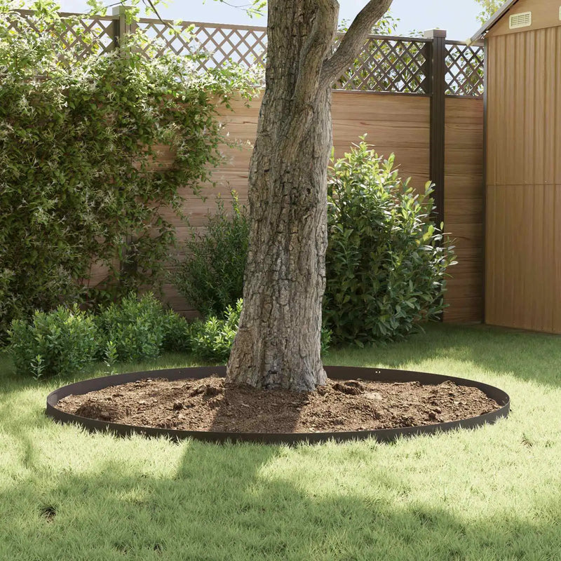 Lawn Edging 20 pcs 103 x 10 cm Steel Black
