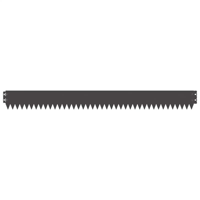 Lawn Edging 20 pcs 103 x 10 cm Steel Black