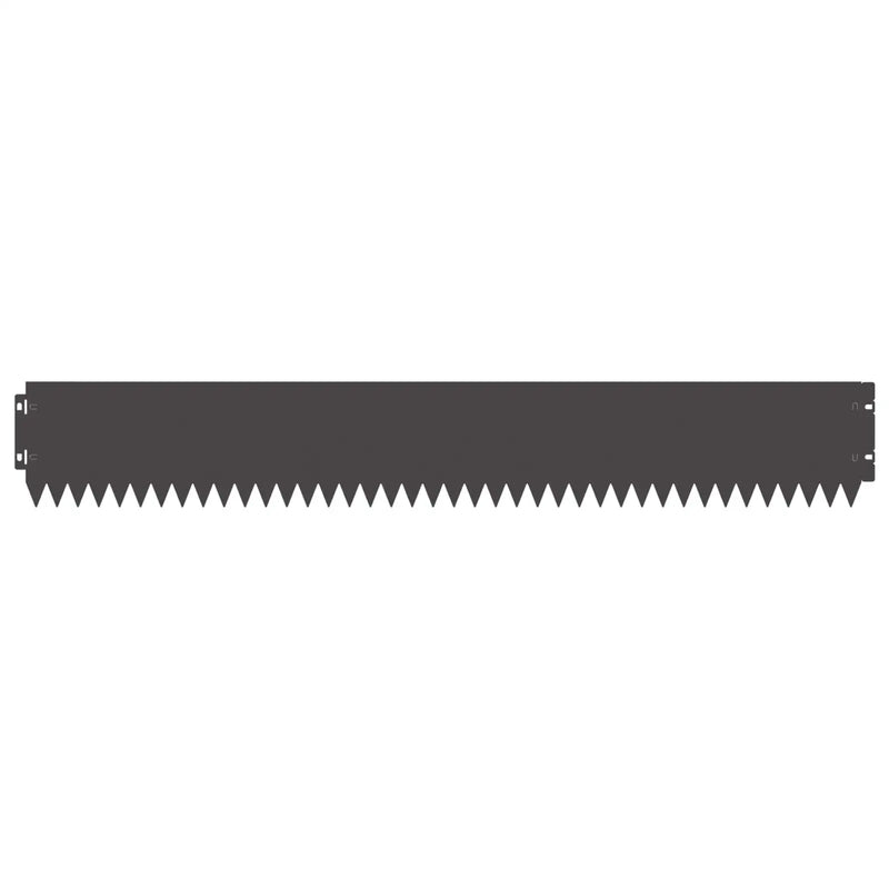 Lawn Edging 20 pcs 103 x 15 cm Steel Black