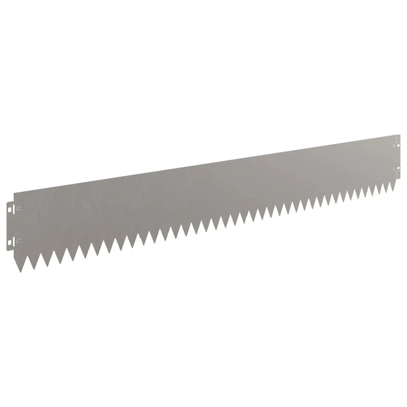 Lawn Edging 10 pcs 103 x 15 cm Steel Rusty