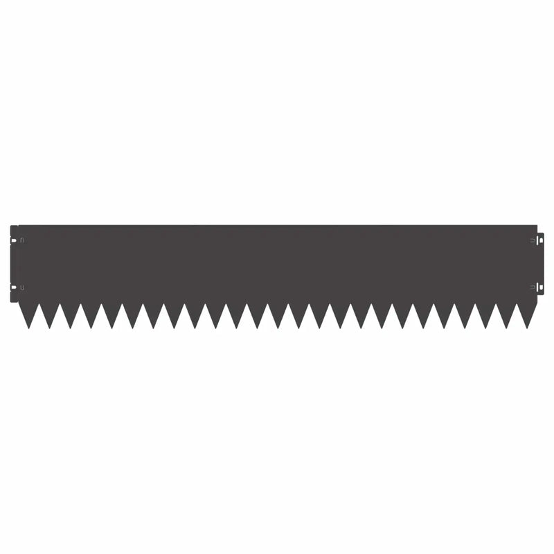 Lawn Edging 20 pcs 103 x 20 cm Steel Black
