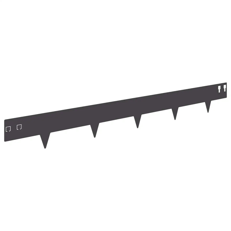 Lawn Edging 10 pcs 100 x 12 cm Steel Black