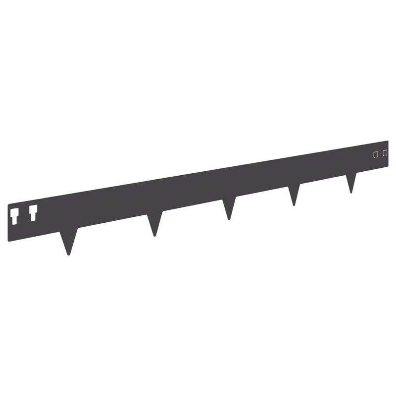 Lawn Edging 10 pcs 100 x 12 cm Steel Black