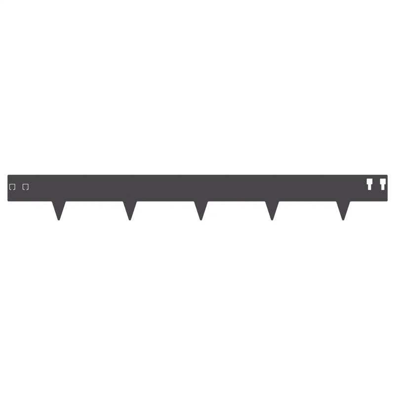 Lawn Edging 10 pcs 100 x 12 cm Steel Black
