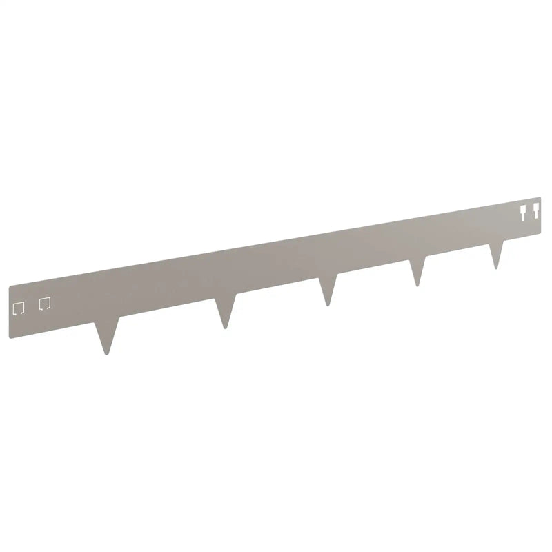 Lawn Edging 20 pcs 100 x 12 cm Steel Rusty
