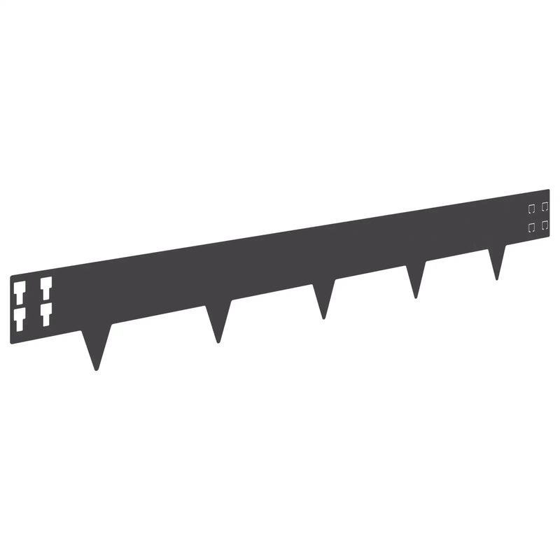 Lawn Edging 20 pcs 100 x 15 cm Steel Black