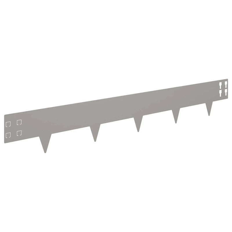 Lawn Edging 20 pcs 100 x 15 cm Steel Rusty