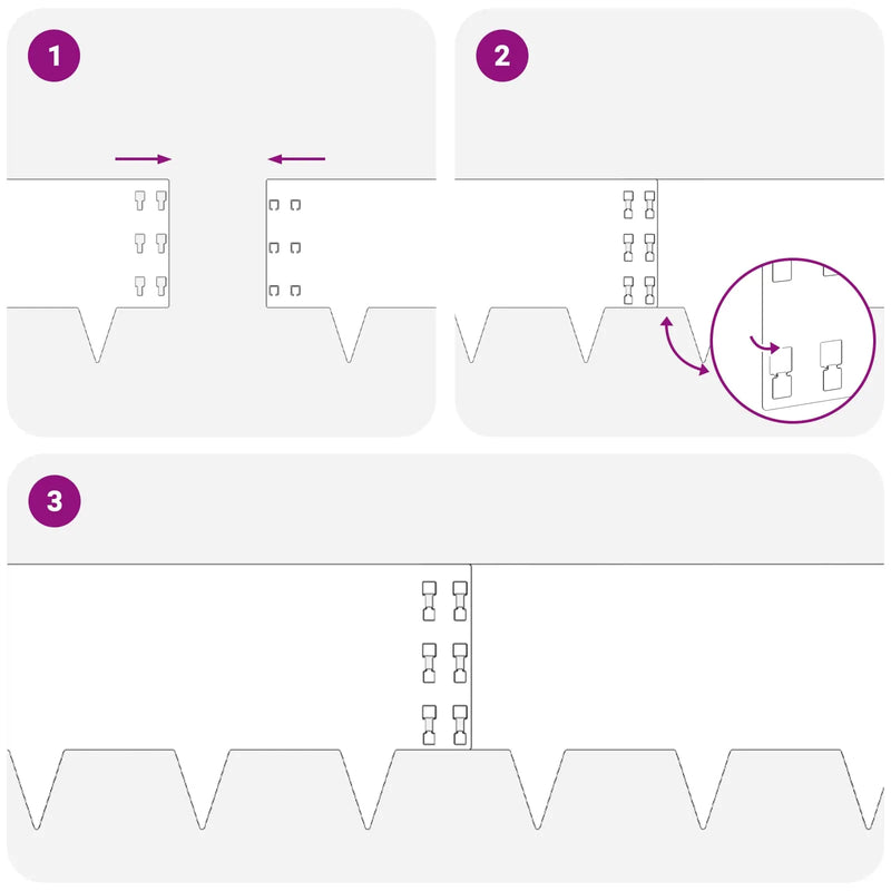 Lawn Edging 10 pcs 100 x 30 cm Steel Rusty