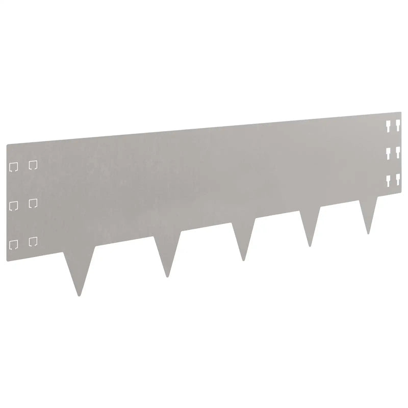 Lawn Edging 20 pcs 100 x 30 cm Steel Rusty
