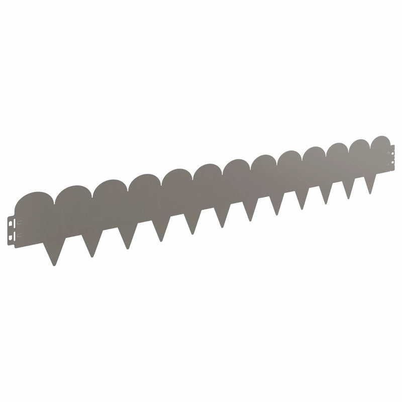 Lawn Edging 20 pcs 103 x 15 cm Steel Rusty