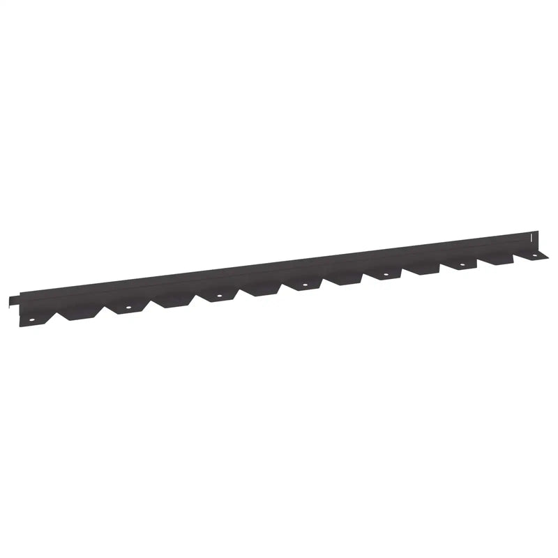 Lawn Edging 20 pcs 102 x 4 x 4 cm Steel Black