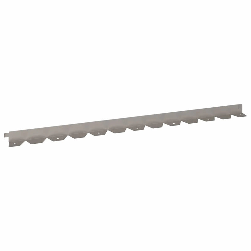 Lawn Edging 20 pcs 102 x 4 x 4 cm Steel Rusty
