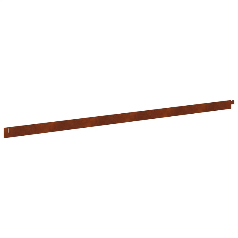 Lawn Edging 20 pcs 102 x 4 x 4 cm Steel Rusty