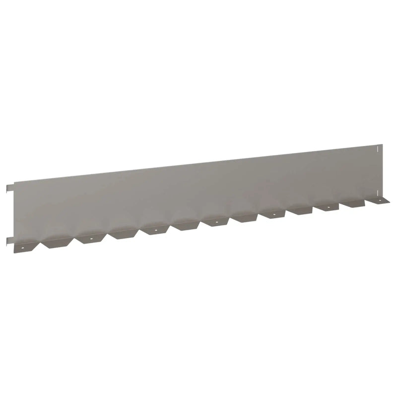 Lawn Edging 10 pcs 102 x 15 x 4 cm Steel Rusty
