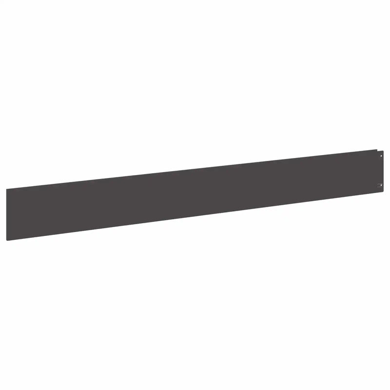 Lawn Edging 10 pcs 100 x 12 cm Steel Black