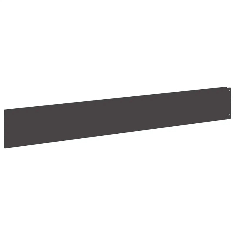 Lawn Edging 20 pcs 100 x 15 cm Steel Black