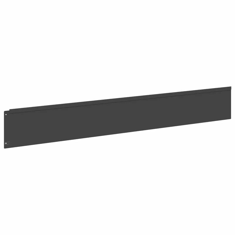 Lawn Edging 20 pcs 100 x 15 cm Steel Black