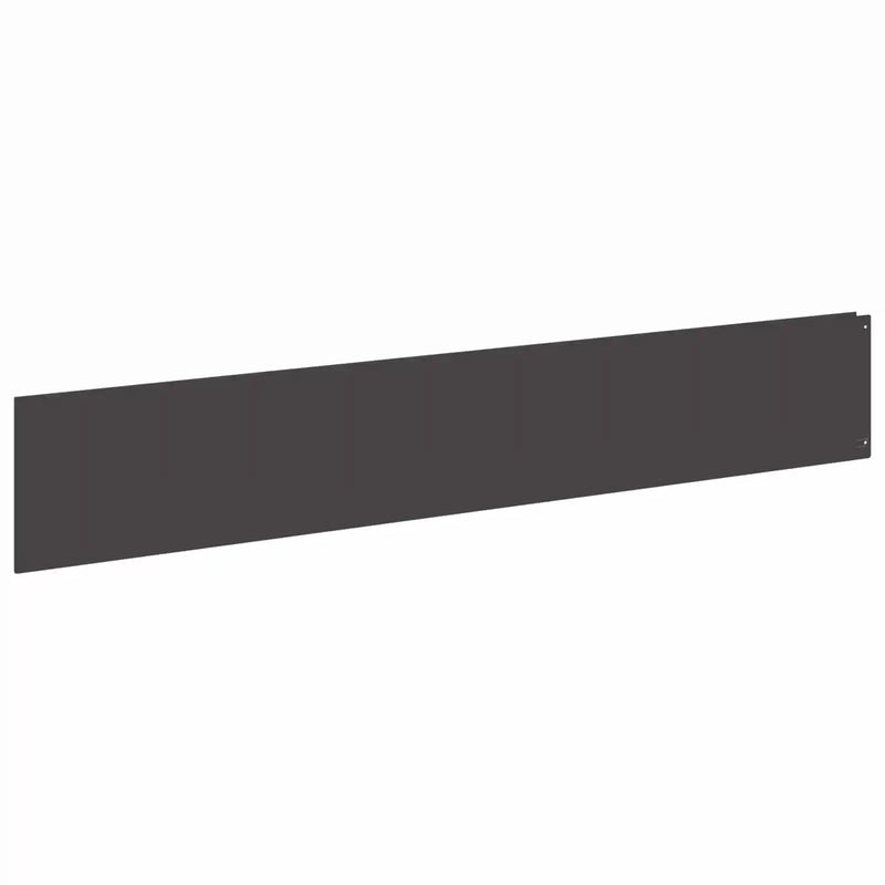 Lawn Edging 20 pcs 100 x 18 cm Steel Black