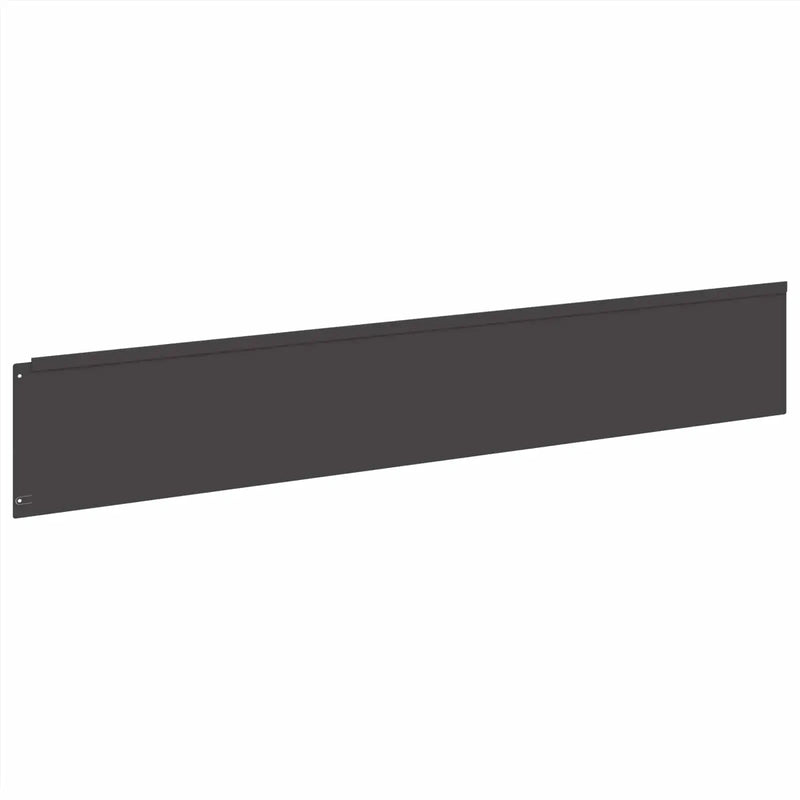 Lawn Edging 20 pcs 100 x 18 cm Steel Black