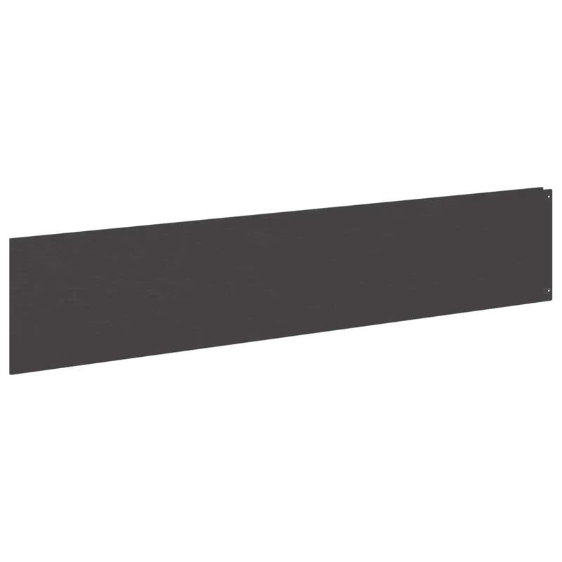 Lawn Edging 10 pcs 100 x 22 cm Steel Black
