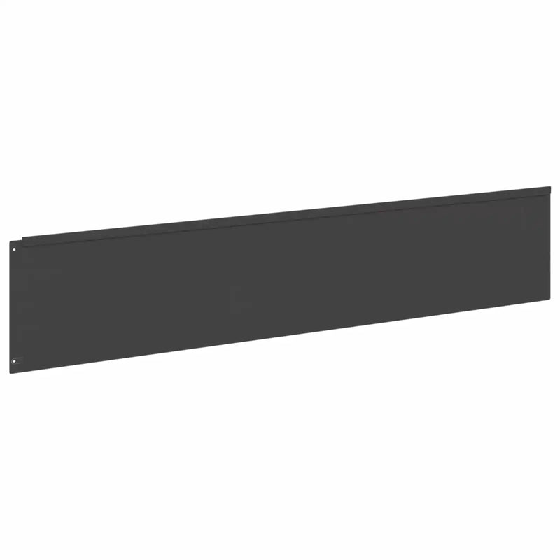Lawn Edging 10 pcs 100 x 22 cm Steel Black