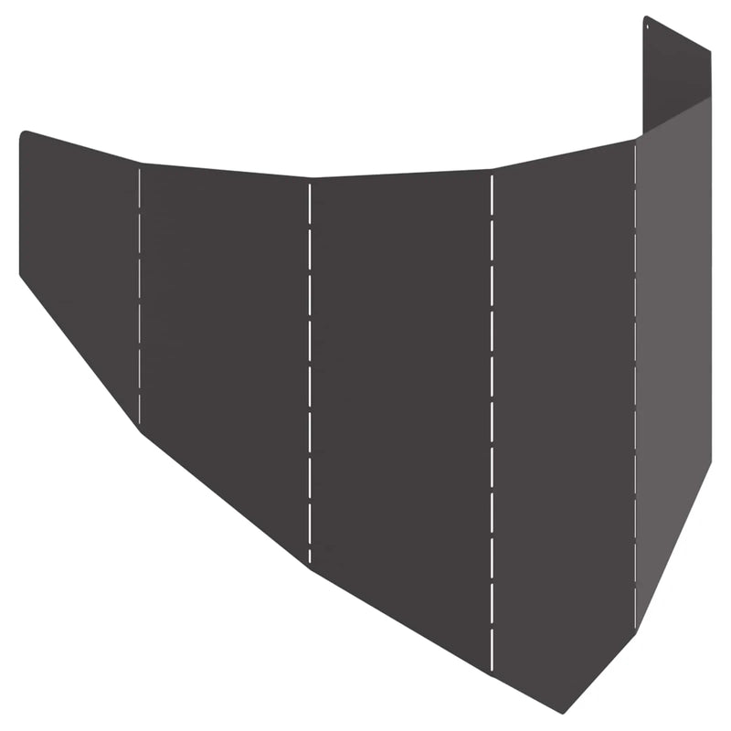 Lawn Edging 100 x 45 cm Steel Black