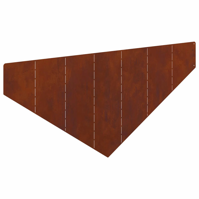 Lawn Edging 100 x 45 cm Steel Rusty