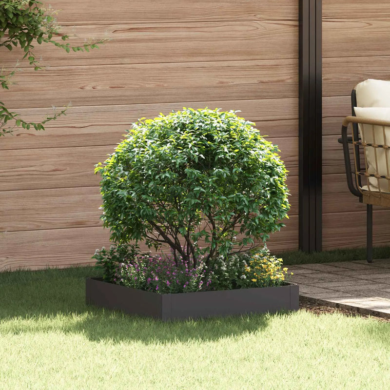 Lawn Edging 60 x 60 x 20 cm Steel Black