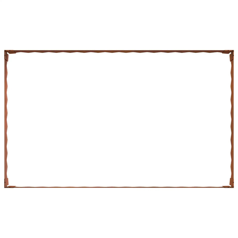 Lawn Edging 100 x 60 x 20 cm Steel Rusty