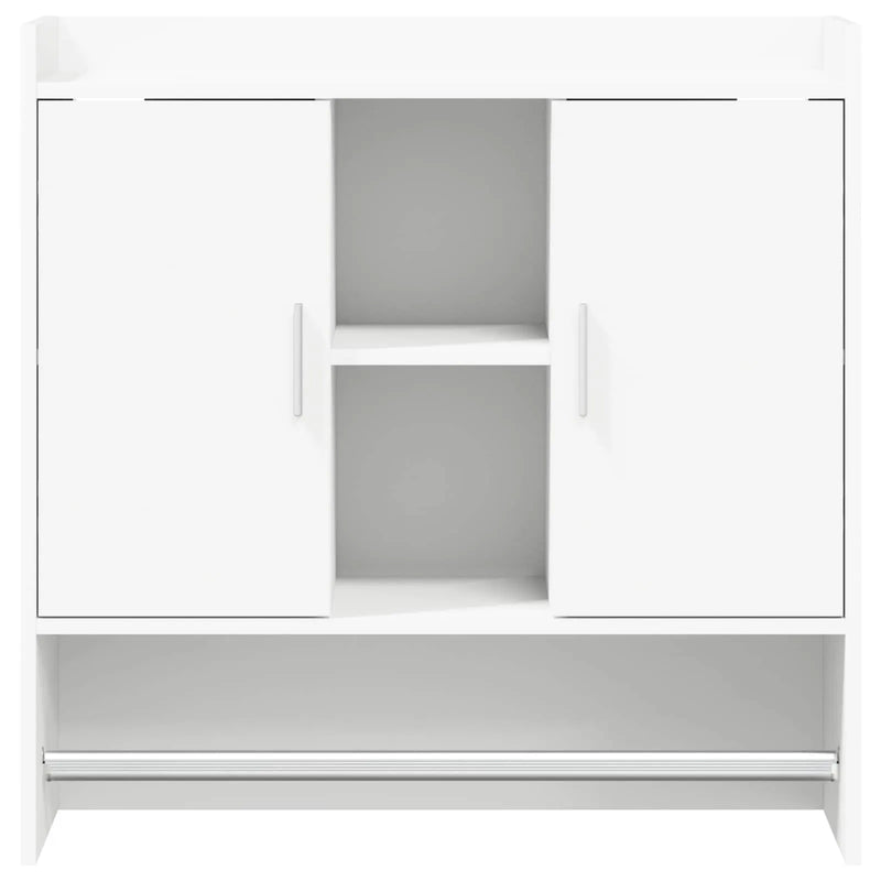 Wall Shelf Wall-Mounted White 80 x 36 x 80 cm Engineered Wood