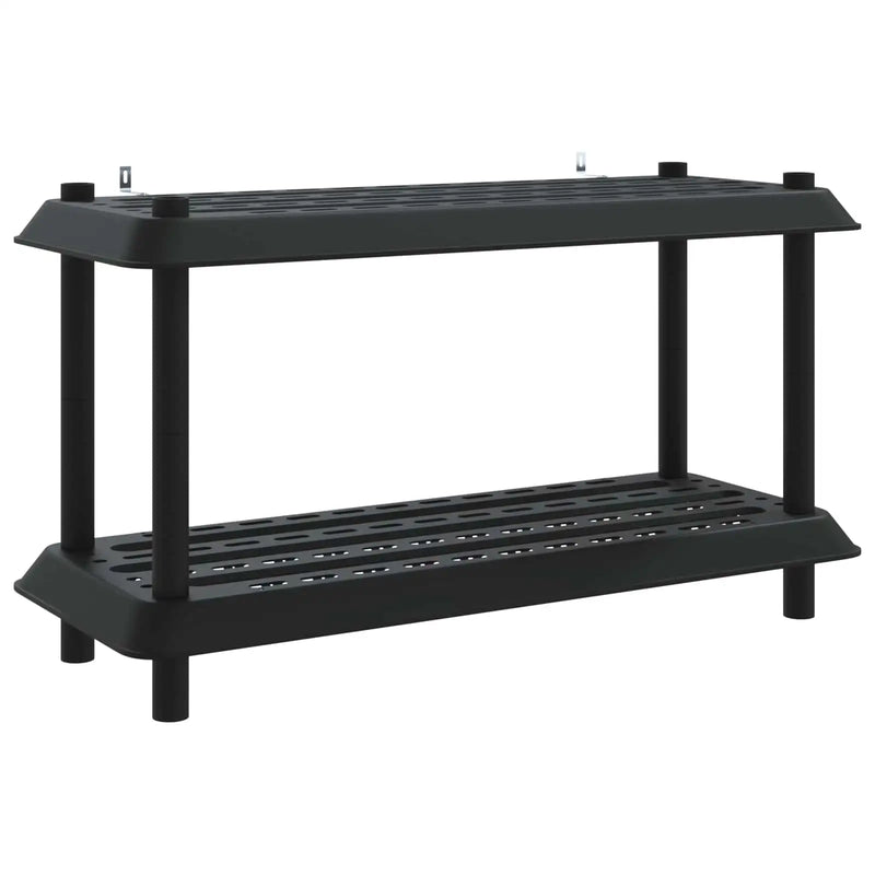 Shelving Unit 2-Tier 100 x 40 x 55.5 cm PP Anthracite