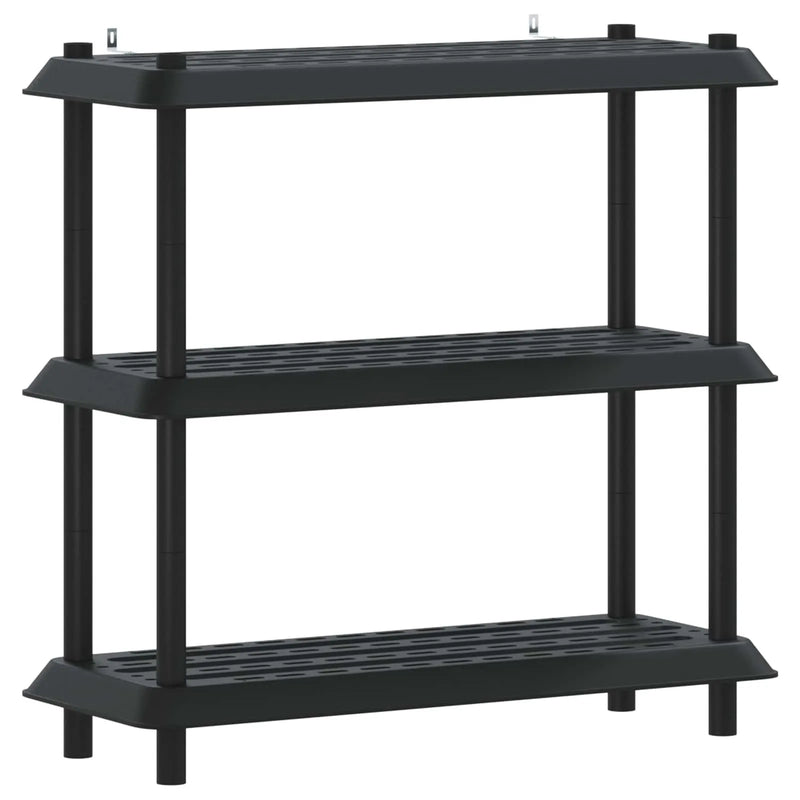Shelving Unit 3-Tier 100 x 40 x 96 cm PP Anthracite